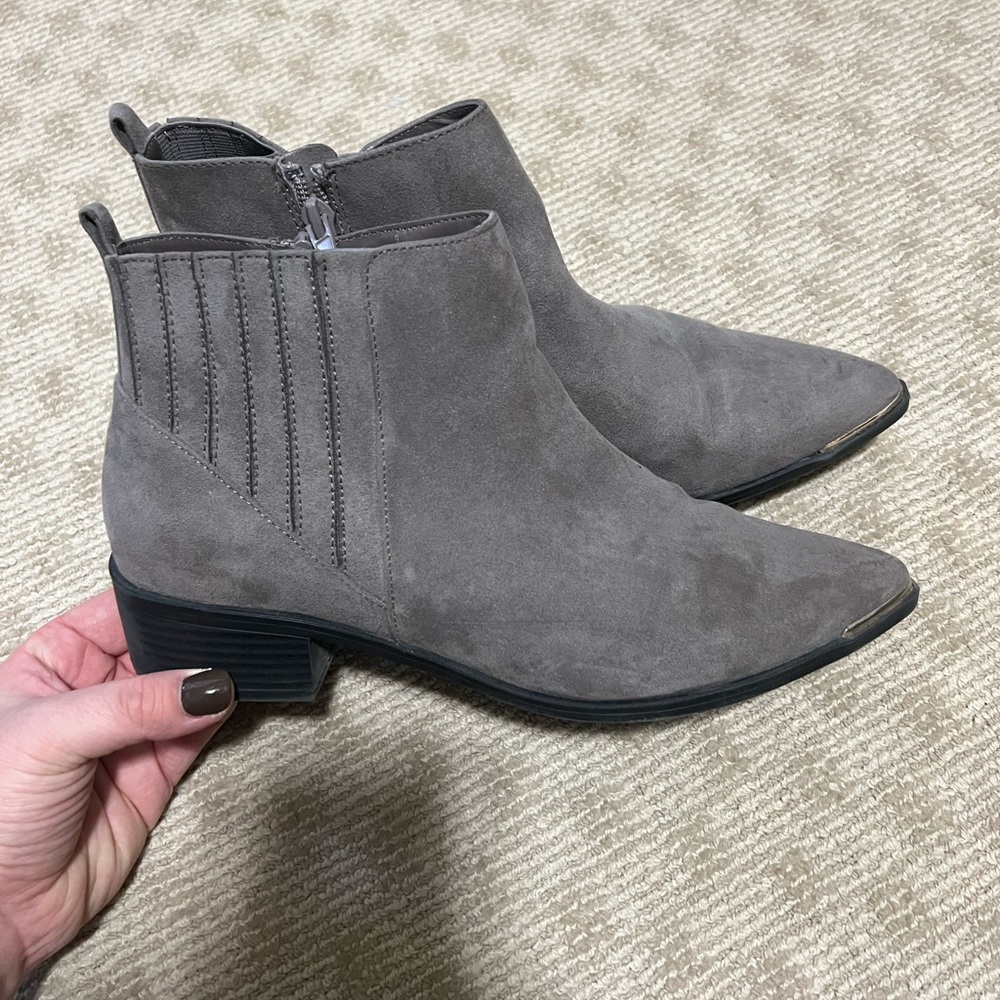 Grey booties